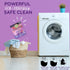 Eco-Squares laundry detergent sheets with zero waste dry soap technology for cleaning linen and clothes in regular and high efficiency top and fro...