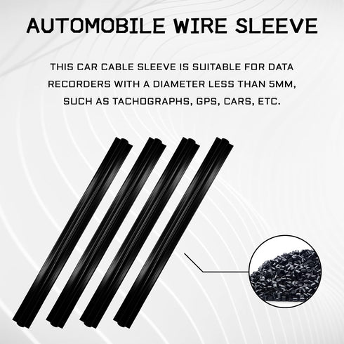 4PCS Car Concealed Wire Sleeve, Cable Management Sleeves, Concealed Wire Cover Line Sleeve Car Cable Clips Auto Accessories, Adhesive Cable Hidden...