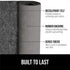 GORILLA GRIP Felt and Natural Rubber Stay in Place Slip Resistant Rug Pad, 1/4in Thick, 2x3 FT Protective Padding Under Area Rugs, Cushioned Gripp...