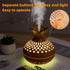 Wood Grain Humidifier-Flower Shape Mini Humidifier with Cool Mist Humidifier for Bedroom/Desk/Car/Office,2 Mist Mode Waterless Auto Shut-Off, 7 Co...