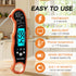 TP-01 Waterproof Digital Instant Read Meat Thermometer with 4.6 Folding Probe Backlight Calibration Function for Cooking Food Candy, BBQ Grill, Li...