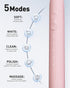 Electric Toothbrush for Adults, USB Rechargeable Sonic Toothbrush with 5 Modes, Fast Charge for 120 Days, 3-Head Electric Toothbrush for Gum Care ...