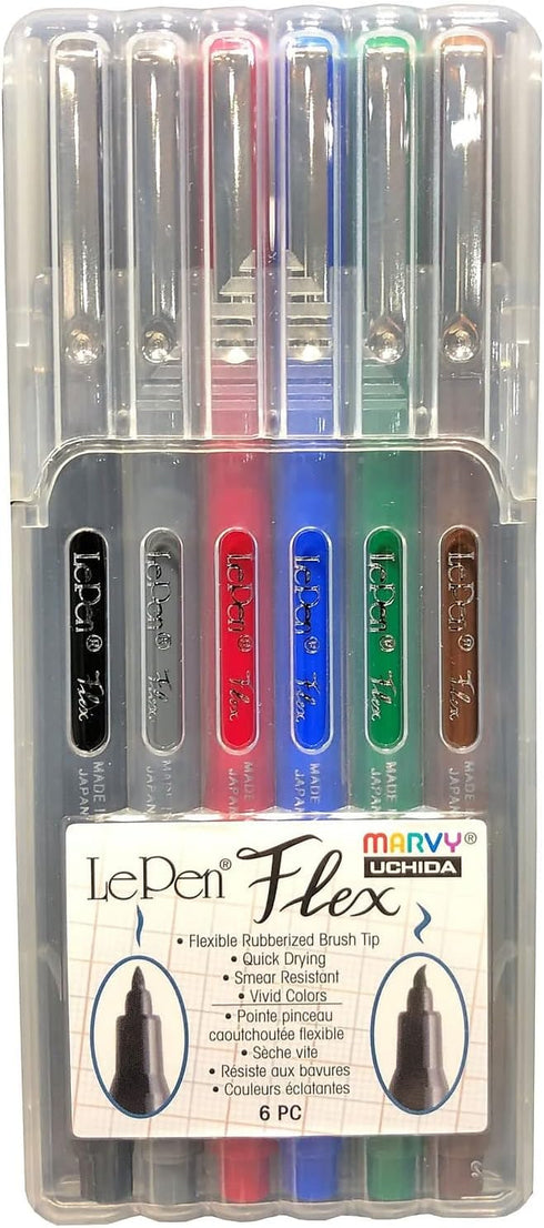 LePen Flex Set of 6 Primary Color Pens (4800-6A)...