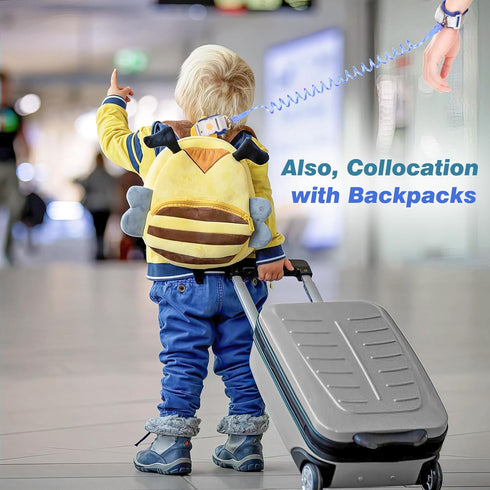 Zooawa Toddler Leash 2Pack, Toddler Kids Harness Anti Lost Wrist Link with Magnetic Lock, Reflective Safety Walking Harness Wristband Leashes for ...