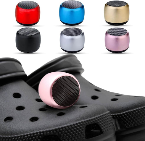 Croc Speaker, Mini Speaker for Croc, Halloween Mini Speaker, Bluetooth Croc Charm, Pink...
