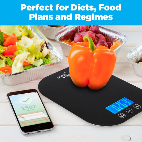 Smart Weigh 11 lb Digital Kitchen Food Scale, Mechanical Accurate Weight Scale with 5-Unit Modes, Grams and Ounces for Weight Loss,Weighing Ingred...