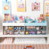 Desk Organizer and Accessories with 4 Compartments and 4 Drawers, Plastic Makeup Organizer, Pen Holder for Desktop Storage, Desk Organization for ...