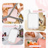 Travel Makeup Mirror, 1000mAh Battery-Powered Illuminated Mirror, 3 Adjustable Light Settings USB-Rechargeable Vanity Mirror with Touch-Sensitive ...