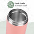 Goodful Stainless Steel Food Jar, Double Wall Vacuum Sealed Insulated Food Storage Container with Carry Handle Lid, 16-Ounce, Blush...