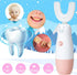 Kids Electric Toothbrush?6 Cleaning Models Toddler Toothbrush Waterproof Battery Powered 360 Automatic Sonic u Shaped Toothbrushes for 2-7 Years O...