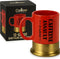Caliber Gourmet 12-Gauge Shotgun Shell Mug – Bold Red Ceramic Gun Coffee Mug | Unique Gift For Hunters, Gun Enthusiasts & Collectors – Shotgun She...