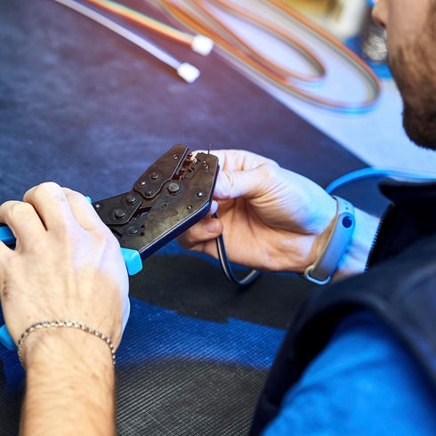 SN-58B Crimping Tool?Ratcheting Wire Crimper Tool 0.25-1.5MM² 24-16AWG for Dupont,TE,JST,Molex Terminal...