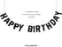 Happy Birthday Felt Fabric Banner | Black Birthday Garland | Reusable Birthday Decoration | Elegant Festive Birthday Party Supply (Black)...