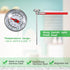 6 Pcs Stainless Steel Kitchen Thermometer with 5 Inch Long Stem 1 Inch Dial Thermometer Milk Frothing Food Thermometer for Oven Probe Meat Grill B...