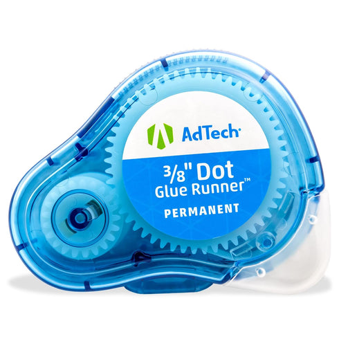 AdTech Glue Runner Dots, Clear...