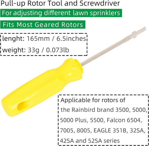 Spray Head Tools Sprinkler Tools with Screwdriver Rotor Removal Tool for Lawn Irrigation Sprinklers System...