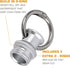 Airtight Container - Metal Storage Bottle Tube Container - Waterproof Holder Case - Keychain Storage Tube -Multipurpose Aluminum Container Outdoor...
