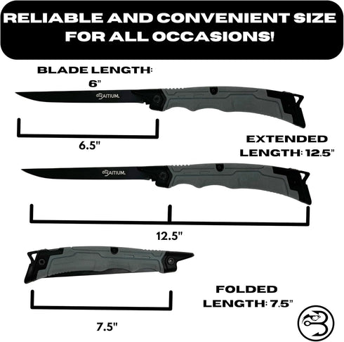 Folding Fillet Knife, Fillet Knife, Foldable Fillet Knife for Fish, Boning Knife, Collapsible Fishing Knife, Boning Knife for Meat Cutting, Filet ...