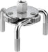 1 PC Round Foot Oil Grid Filter Wrench, 4.92" x 2.36" 3-Jaw Oil Filter Wrench, Extra Thick Double Tab Heavy Duty Oil Filter Removal Tool, For Larg...