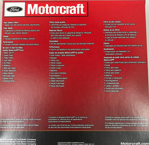 Motorcraft - FP7A Filter...