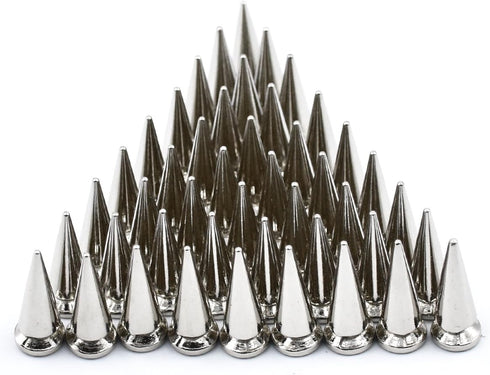 25MM 10/20/30/50 Sets Large Metal Big Tree Spikes Studs Screw-Back Studs for DIY Leather Craft(50 Sets)...