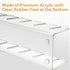 Hat Racks Acrylic 2Pcs Hat Stand for Baseball Caps Display & Organizer, No Install Hat Holder for 14 Baseball Caps, Acrylic Cap Organizer for Bedr...