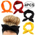 4PCS Women Elastic Bow Hairband Adult Turban Knotted Bunny Ears Headband Headdress Hair Accessories Headwrap...