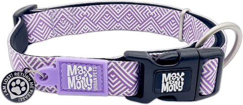 Max & Molly Urban Pets Smart ID Dog Collar - Soft Neoprene, Waterproof, Machine Washable, Power Buckle, Gotcha! QR Tag & Custom App Profile, Mykon...