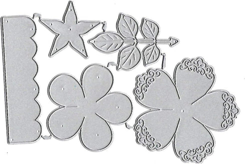 DDeehs Scrapbooking Die Cuts, Merry Christmas Wedding Flower Leaf Cutting Dies, Stencils for DIY Scrapbooking Album Decorative Embossing Paper Die...
