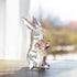 HDCRYSTALGIFTS 3.5inch Crystal Rabbit Bunny Figurine Collectibles Spring Easter Bunny Decorations Glass Art Animal Paperweight Easter Home Decor C...
