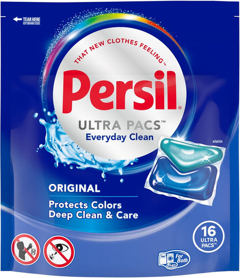 Persil Ultra Pacs Original Everyday Clean Laundry Detergent, 16 count...