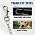 Heavy Duty Dog Leash 6ft Metal Pet Lead with Stainless Steel Links for Medium Large Dog (Black)...