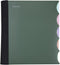 Mintra Office Durable PREMIUM Spiral Notebook (Green Olive, 5 Subject (8.5in x 11in))...