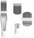 4 Pcs Air Conditioner Fin Cleaner Set Include 2 Pcs Fin Comb Condenser 2 Pcs Coil Cleaning Brush Condenser Fin Straighteners Stainless Steel Radia...