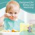 LittleWhispers Baby Silicone Spoons - Self Feeding 6 Months - Infant, Toddler, & Kid Friendly Utensils - First Stage, Baby Led Weaning - 4 Pack Ut...