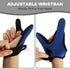 Double-Finger Gloves, 3 Pack Anti-Slip Fishing Glove, Professional Finger Gloves Protector Unisex Elastic Band Glove for Outdoor Fishing, Fit Righ...