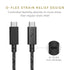 Native Union Type-C Desk Cable – USB-C to USB-C 8ft Ultra-Strong Non-Slip Charging Cable with Anchor Weight Compatible with iPhone 15, MacBook Pro...