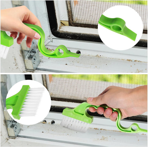 4 Pcs Window or Sliding Door Track Cleaning Brush, Tile Lines Brush,Window Blind Duster Blind Cleaner Duster Tool for Sliding Door...