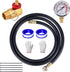 5 Feet Air Tank Repair Kit w/Safety Valve,Performance Tool W10058 Air Tank Repair Kit,Air Tank Valve Kit with Pressure Gauge and 5 Feet Air Tank H...