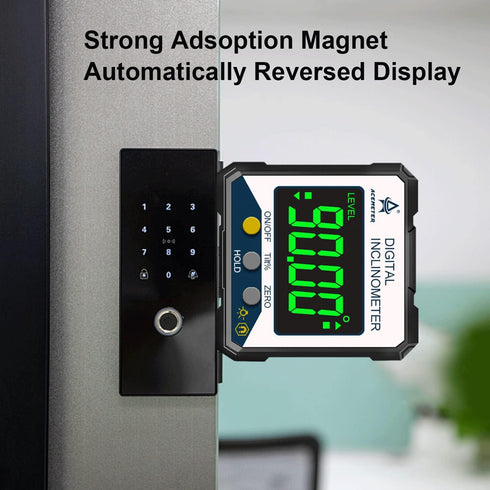 Magnetic Digital Angle Finder Protractor Inclinometer- Digital Inclinometer -Fast & Stable Measurement Tool with Magnetic Base and Backlit Display...