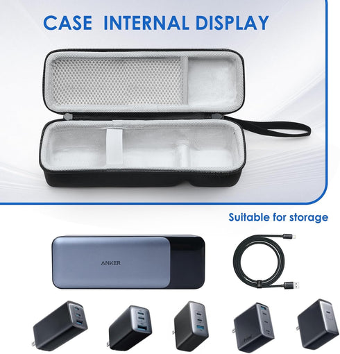 Hard Travel Case Replacement for Anker Power Bank, EVA Protective Travel Case Carrying Bag for Anker Prime Power Bank 27650mAh 250W/24000mAh 140W ...
