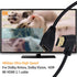 Poyiccot 8K HDMI Extension Cable, Short 8K HDMI 90 Degree Left Angle Male to Female HDMI 2.1 Cable Adapter 48Gbps with 8K 60Hz Video and 3D HDR fo...