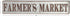 Deco 79 59449 Distressed Iron Farmer's Market Wall Sign, 7" x 36", Brown/Gray...