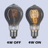 A19 Vintage Edison Filament Light Bulb, Warm White Antique Flexible Spiral LED Filament Light Bulb, E26 Base Smoky Grey Glass Finishing, Dimmable ...