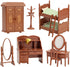 Dollhouse Furniture Set for Kids Toys Miniature Doll House Accessories Pretend Play Toys for Boys Girls & Toddlers Age 3+ with Bedroom...