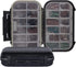 Goture Small Tackle Box,Waterproof Fishing Lure Boxes, 2 sided adjustable Small Plastic Case Small Box Storage Containers Black SMALL 6.69'' X 4.3...