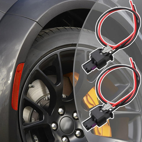 2 Pack Side Marker Pigtail Connector Harness Compatible with Dodge Charger 2015 2016 2017 2018 2019 2020 2021 2022...