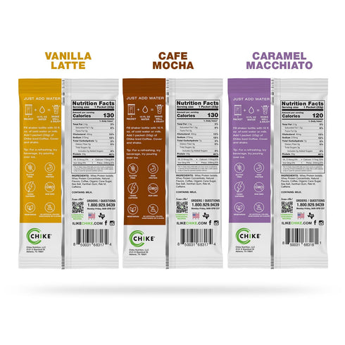 Chike High Protein Iced Coffee Naturally Sweetened Sampler Pack, 20 G Protein, 2 Shots Espresso, Non-GMO, Keto Friendly and Gluten Free, 6 Single ...