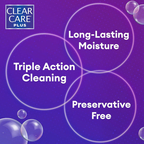 Clear Care Plus Cleaning Solution Travel Pack, No Flavor, 3 Fl Oz...