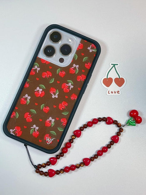 Drawwind Phone Charm Strap Universal Cell Phone Lanyard Wrist Strap Beaded Phone Chain String Handmade Phone Case Accessories for Women Girls (Swe...